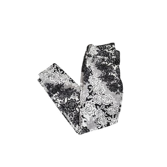 Candies Women's 3 Floral Pants Straight Cottage Core Low-Rise Country Coquette - Picture 1 of 8